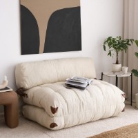 Canapea fără carcasă Atelier Del Sofa Fold Teddy 2 Cream