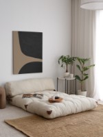 Бескаркасный диван Atelier Del Sofa Fold Teddy 2 Cream фото №2 — интернет-магазин Desire.md