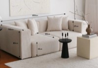 Диван Atelier Del Sofa Yolo 3 Seater White фото №9 — интернет-магазин Desire.md
