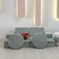 Бескаркасный диван Atelier Del Sofa Puzzle Blue