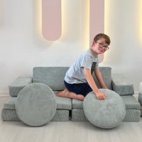 Бескаркасный диван Atelier Del Sofa Puzzle Blue фото №2 — интернет-магазин Desire.md