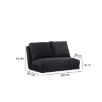 Диван Atelier Del Sofa Taida Black фото №12 — интернет-магазин Desire.md