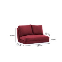 Canapea Atelier Del Sofa Taida Maroon imaginea #11 — magazin online Desire.md