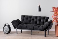 Canapea Atelier Del Sofa Nitta Triple Black