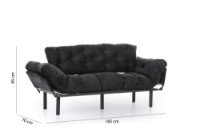 Canapea Atelier Del Sofa Nitta Triple Black imaginea #14 — magazin online Desire.md