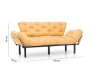 Canapea Atelier Del Sofa Nitta Triple Mustard imaginea #12 — magazin online Desire.md