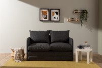 Canapea Atelier Del Sofa Saga 2 Seater Dark Grey