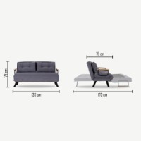 Canapea Atelier Del Sofa Sando 2 Seater Grey imaginea #7 — magazin online Desire.md