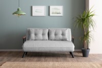 Диван Atelier Del Sofa Sando 2 Seater Teddy Fabric Grey фото №2 — интернет-магазин Desire.md