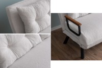 Canapea Atelier Del Sofa Sando 2 Seater Teddy Fabric White imaginea #6 — magazin online Desire.md