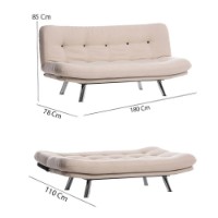 Canapea Atelier Del Sofa Misa Small Sofabed v3 Cream imaginea #9 — magazin online Desire.md