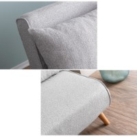 Диван Atelier Del Sofa Folde 2 Seater Teddy Fabric Grey фото №6 — интернет-магазин Desire.md