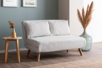 Canapea Atelier Del Sofa Folde 2 Seater Teddy Fabric White
