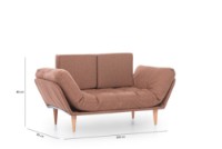 Canapea Atelier Del Sofa Nina Daybed Light Brown GR102 imaginea #8 — magazin online Desire.md