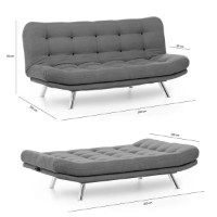 Canapea Atelier Del Sofa Misa Sofabed Black imaginea #6 — magazin online Desire.md