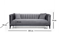 Canapea Atelier Del Sofa Trendy Dark Grey imaginea #4 — magazin online Desire.md