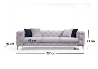Диван Atelier Del Sofa Como Light Grey фото №3 — интернет-магазин Desire.md
