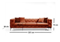 Диван Atelier Del Sofa Como Orange фото №8 — интернет-магазин Desire.md