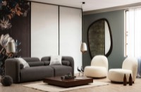 Canapea Atelier Del Sofa Victoria Grey Bouclette