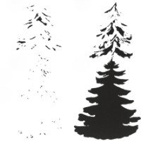 Șablon New World Christmas Tree In The Forest (S101)