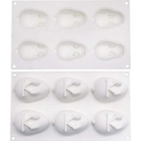 Mold siliconic New World Easter Bunny 6pcs (E26000112) imaginea #4 — magazin online Desire.md