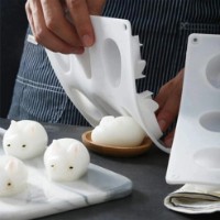 Mold siliconic New World Easter Bunny 6pcs (E26000112) imaginea #2 — magazin online Desire.md