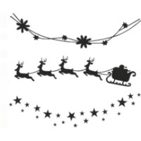 Șablon New World Santa's Trail 14x14cm (S109)