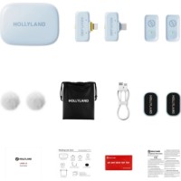 Microfon Hollyland Lark A1 Combo Sky Blue imaginea #6 — magazin online Desire.md