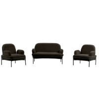 Set mobilă moale Atelier Del Sofa Aster Anthracite imaginea #2 — magazin online Desire.md