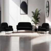 Set mobilă moale Atelier Del Sofa Aster Black