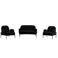 Комплект мягкой мебели Atelier Del Sofa Aster Black фото №2 — интернет-магазин Desire.md