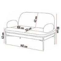 Set mobilă moale Atelier Del Sofa Aster Cappuccino imaginea #3 — magazin online Desire.md