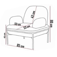 Set mobilă moale Atelier Del Sofa Aster Grey imaginea #4 — magazin online Desire.md