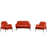 Set mobilă moale Atelier Del Sofa Aster Tile Red imaginea #2 — magazin online Desire.md