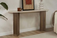 Masă consolă Hanah Home Sira Travertine/Walnut imaginea #2 — magazin online Desire.md