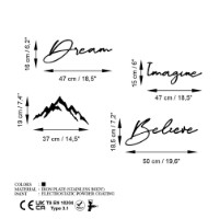 Panou decorativ Wallity Dream Imagine Belive imaginea #7 — magazin online Desire.md