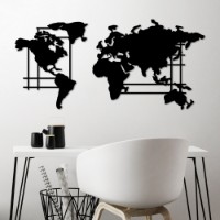 Panou decorativ Wallity World Map L