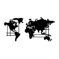 Panou decorativ Wallity World Map L imaginea #5 — magazin online Desire.md