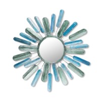 Panou decorativ Wallity Metal Art Mirror Sun imaginea #2 — magazin online Desire.md