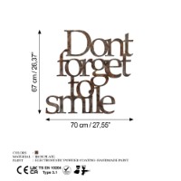 Panou decorativ Wallity Rusty Dont Forget For Smile imaginea #7 — magazin online Desire.md