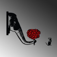 Panou decorativ Wallity Banksy Metal 04 imaginea #5 — magazin online Desire.md