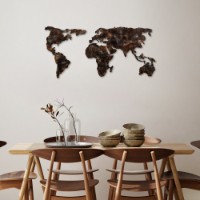 Panou decorativ Wallity World Map 25 imaginea #2 — magazin online Desire.md