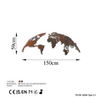 Panou decorativ Wallity World Map Medium 2 imaginea #8 — magazin online Desire.md