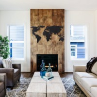 Panou decorativ Wallity World Map Silhouette imaginea #8 — magazin online Desire.md