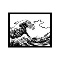 Panou decorativ Wallity Hokusai imaginea #4 — magazin online Desire.md