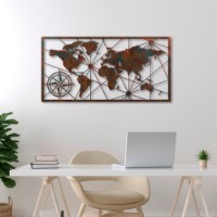 Panou decorativ Wallity World Map Large 2 imaginea #2 — magazin online Desire.md