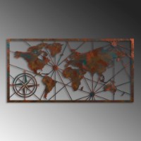 Panou decorativ Wallity World Map Large 2 imaginea #4 — magazin online Desire.md