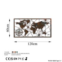 Panou decorativ Wallity World Map Large 2 imaginea #7 — magazin online Desire.md