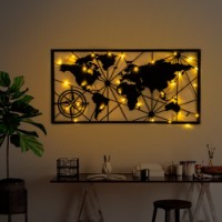 Panou decorativ Wallity World Map Led 452 imaginea #2 — magazin online Desire.md
