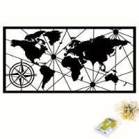 Panou decorativ Wallity World Map Led 452 imaginea #5 — magazin online Desire.md